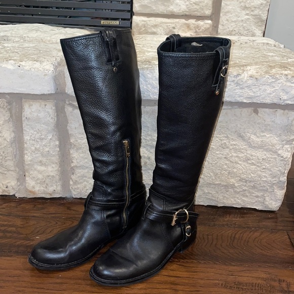 Vince Camuto talk black boots - Picture 1 of 6